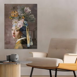 Wallity Cuadro Decorativo de Vidrio Templado Multicolor 40 x 60 cm